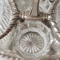 Сребърен оливиерник(сребро 800)с кристални бутилки и чашки, снимка 9 - Сервизи - 40770642