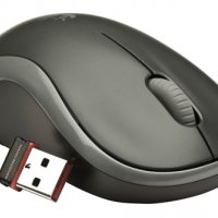 Мишка Безжична Logitech M185 Swift Grey Mini 1000dpi Сива Wireless Optical Mouse, снимка 1 - Клавиатури и мишки - 11412991