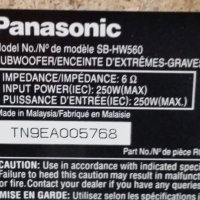 Субуфер Panasonic SB-HW560, снимка 4 - Тонколони - 28816730
