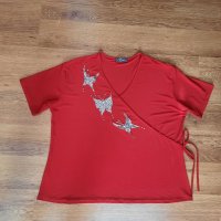Червена тениска Must, снимка 6 - Тениски - 37644759