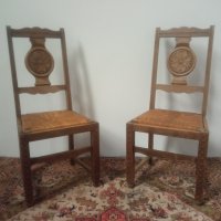 Двойка стари провансалски столове, снимка 1 - Столове - 43429088
