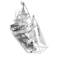 3D лазерно изрязан металeн пъзел Black Pearl Pirate Ship - Направи си сам., снимка 8 - Пъзели - 43156990
