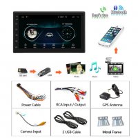 Мултимедия, плеър, Андроид, MP5, MP3, двоен дин 2, навигация, за кола, за автомобил, Android, екран, снимка 17 - Аксесоари и консумативи - 36031592
