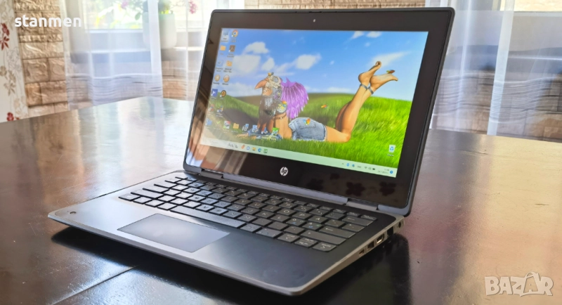 Продавам Гаранционен HP Touchscreen ProBook X360/IPS11.6сKам/4CoreUp3.1ghz/8gbDDR/SSD256gb/НоваБат  , снимка 1