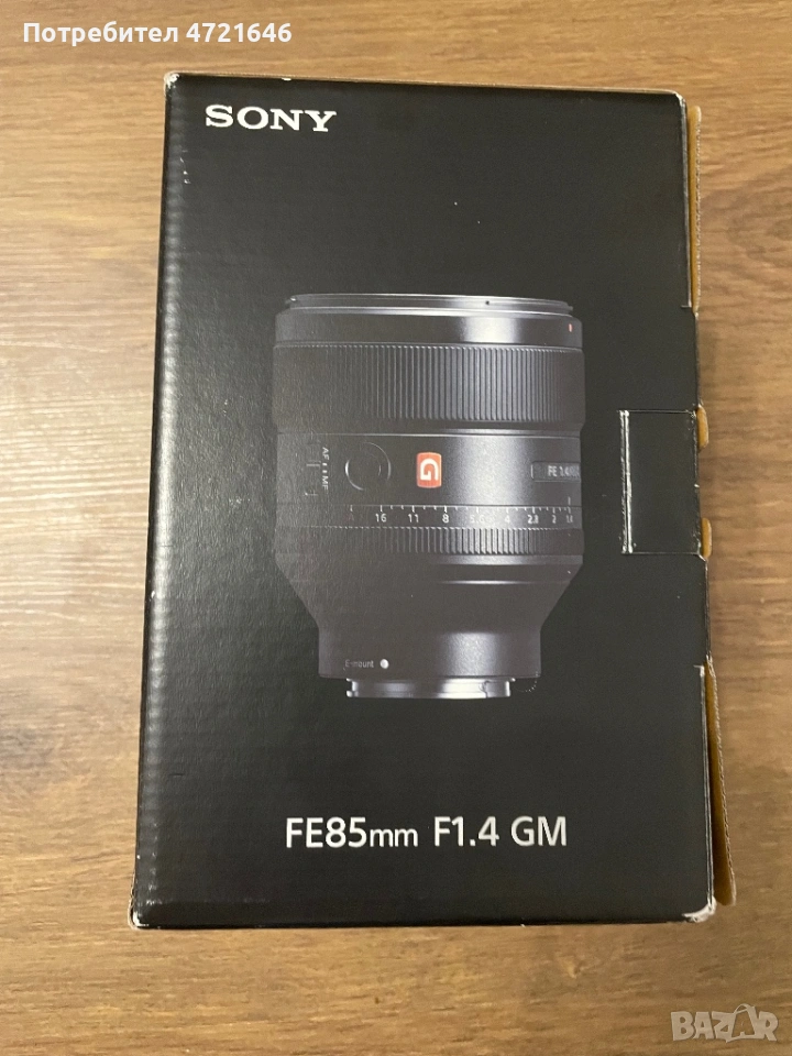 Обектив Sony FE 85mm f/1.4 GM, снимка 1