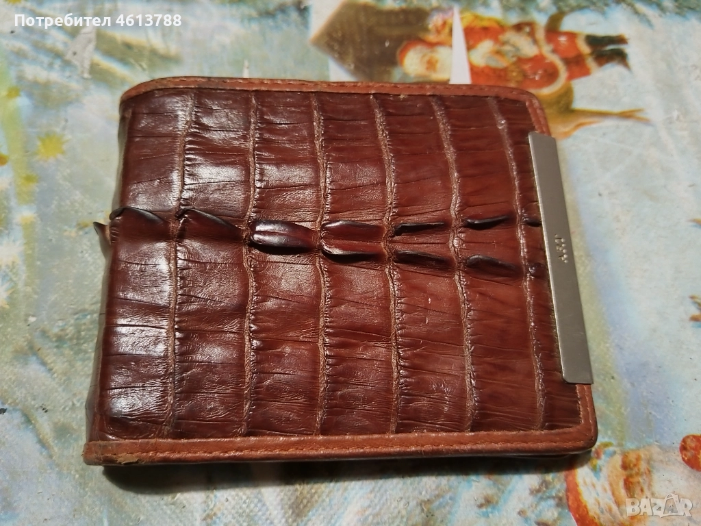 Портфейл от крокодилска кожа, снимка 1
