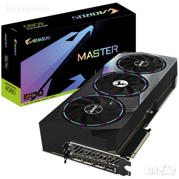 GIGABYTE Aorus GeForce RTX 4080 Master 16G, 16384 MB GDDR6X, снимка 1