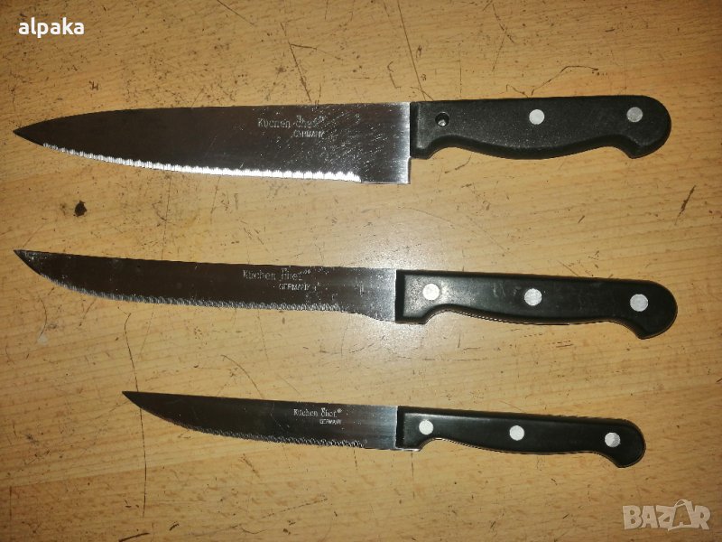 Продавам три кухненски маркови немски ножа, неръждъвейка, снимка 1