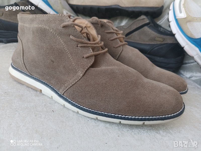 КАТО НОВИ кларкове 44 - 45 original  FORD LAUDERDALE®, 100%  естествена кожа = велур, GOGOMOTO.BAZAR, снимка 1
