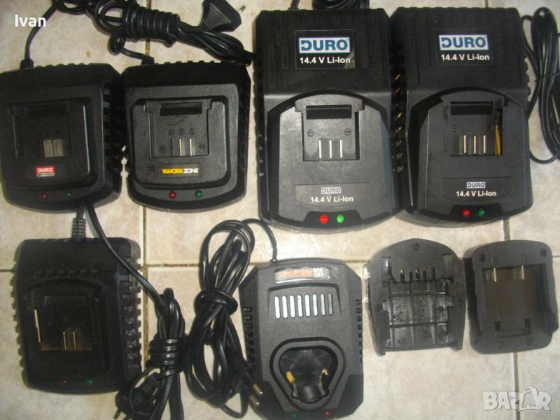 Зарядно-Li-ion-12,8V-14,4V-16,8V-18V-21V-DURO-MEISTER-WORKZONE-Литий-Йон-12-21 Волта, снимка 1