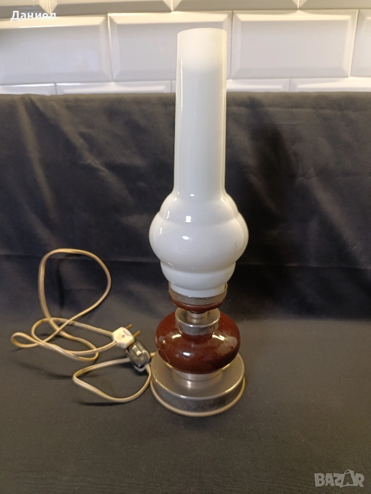 Българска соц настолна лампа, снимка 1
