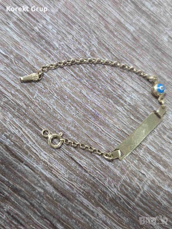 златна гривна  детска 1.5гр., снимка 1