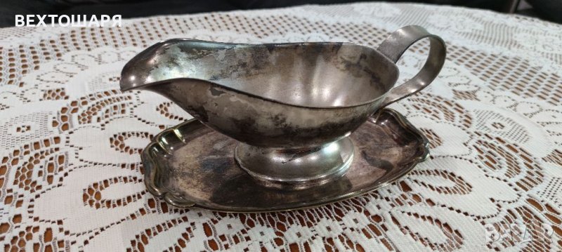Старинна Посребрена Немска Сосиера WMF, снимка 1