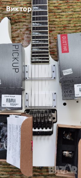 Сет адаптери за китара EMG 81 (бели), снимка 1
