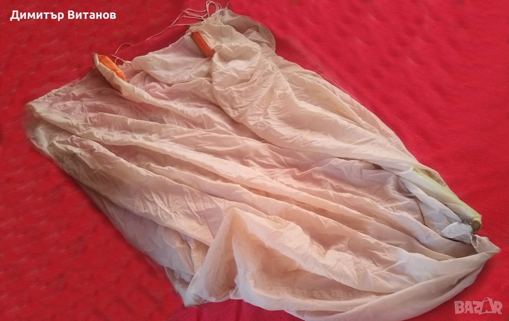 Копринен парашут за риболов на сом с кльонк, снимка 1