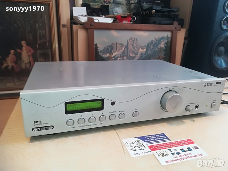 acoustic soliutions sp111-dab/fm tuner-optical out-внос от англия, снимка 1