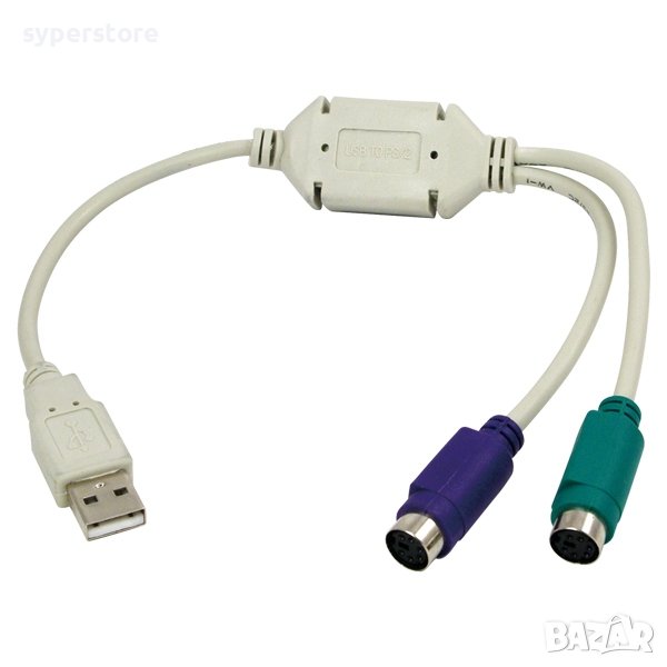 Преходник USB Към 2xPS2 LogiLink, SS300750, снимка 1