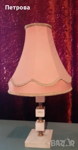 Нощна лампа с мраморна основа, снимка 1