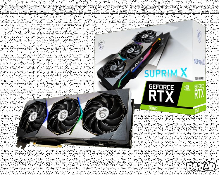 MSI GeForce RTX 3080 Suprim X 10G Non LHR, снимка 1