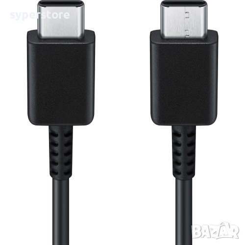 Кабел USB Type C - Type C M/M 1m SS000164 Original Черен USB Type-C to Type-C, снимка 1