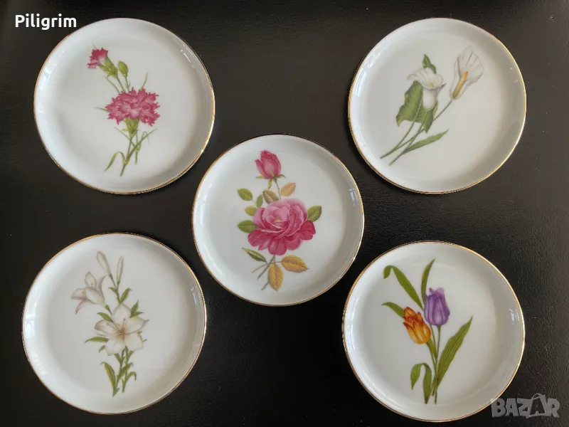 Чинийки порцеланови “Furstenberg”, Западна Германия, 1970 г., снимка 1