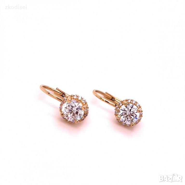 Златни обеци 2,40гр. 14кр. проба:585 модел:34566-1, снимка 1