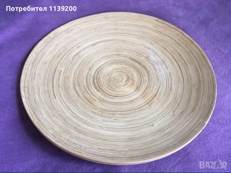 Плато бамбук 45см Виетнам, снимка 1