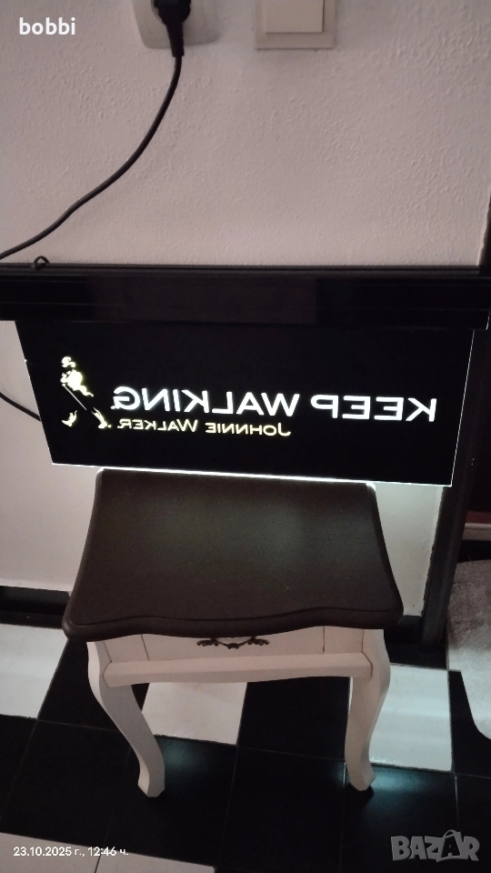 Светеща реклама (двустранна)., снимка 1