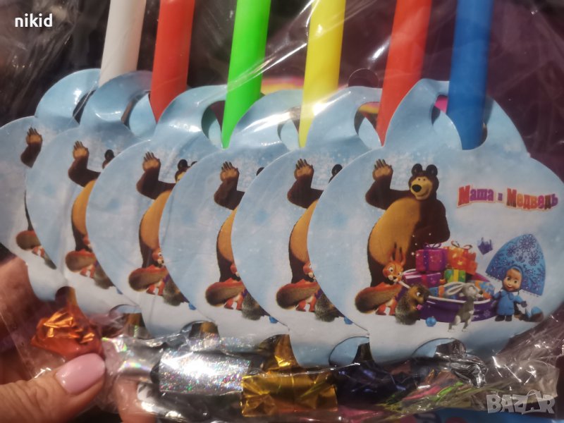 Маша и Мечока Свирка свирки за детско парти рожден ден, снимка 1