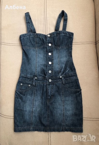 Дънков сукман без ръкави , снимка 1