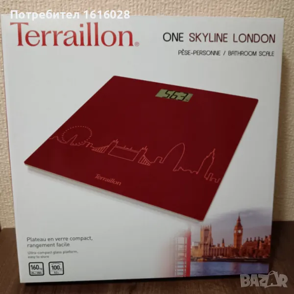 Нов електронен стъклен кантар Terraillon., снимка 1