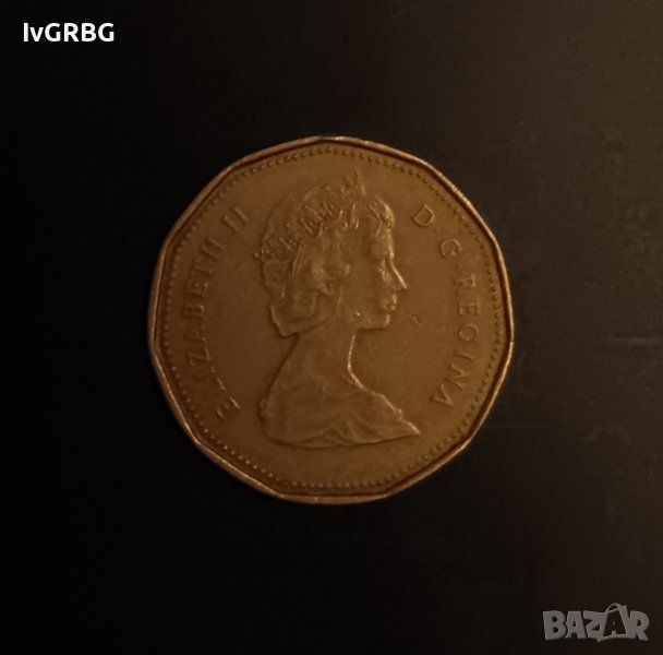1 долар Канада 1989 Кралица Елизабет II , снимка 1