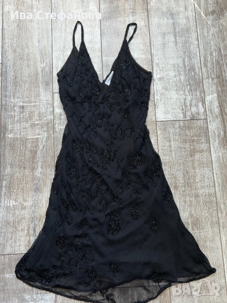 Нова Гетсби стилът черна парти официална рокля мъниста , снимка 1