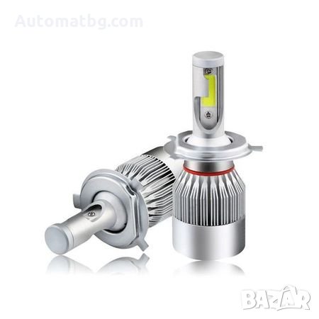 Комплект LED Лед Диодни Крушки за фар Automat C6 H4 - 36W. Над 150% по-ярка светлина, снимка 1