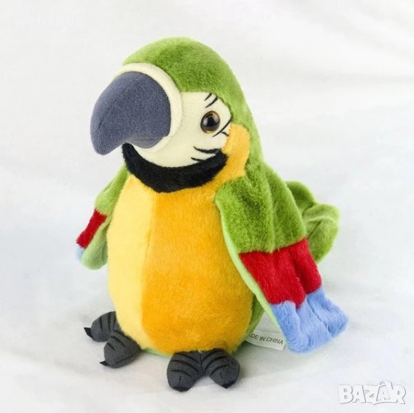 Плюшен говорещ папагал Арчи, снимка 1