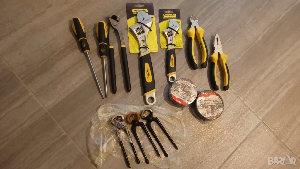инструменти topmaster топмастер отвертки раздвижен ключ керпеден секачки, снимка 1