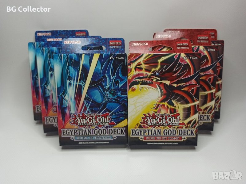 Yu-Gi-Oh Egyptian God Decks - Slifer - Obelisk тестета с карти , снимка 1