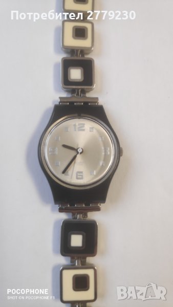 Дамски часовник Swatch - Chessboard LB160G / Made in Switzerland. С нова батерия., снимка 1