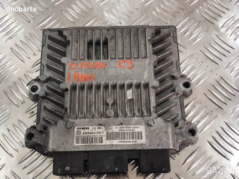 Компютър Citroen,C3,1.4HDi,2004г. 5WS40117D-T SW9655938780 , снимка 1