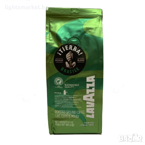 Lavazza Tierra Brasile 180г. мляно кафе, снимка 1