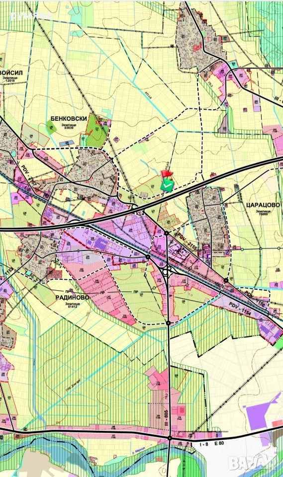 20 декара сменен статут до магистрала Тракия на 8км от гр Пловдив , снимка 1