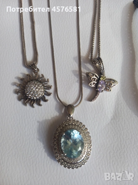 колиета с висулки сребро 925, снимка 1