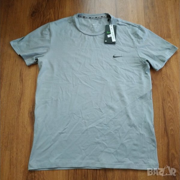 Памучна мъжка сива тениска Nike размер L и XL, снимка 1