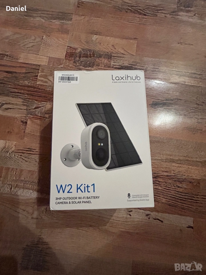  Външна Wi-Fi камера Laxihub W2 3MP + соларен панел , снимка 1