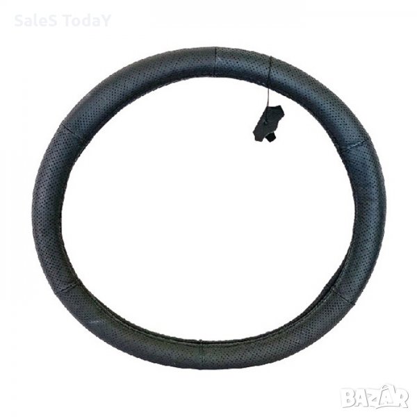 Калъф за волан , размер XXXL, 47см., за камиони, автобуси, бусове, изкуствена кожа, черен, снимка 1