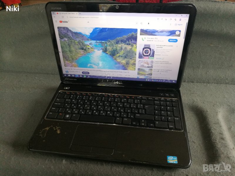 Продавам работещ лаптоп Dell N5110 с дискретно видео, 15 инча, снимка 1