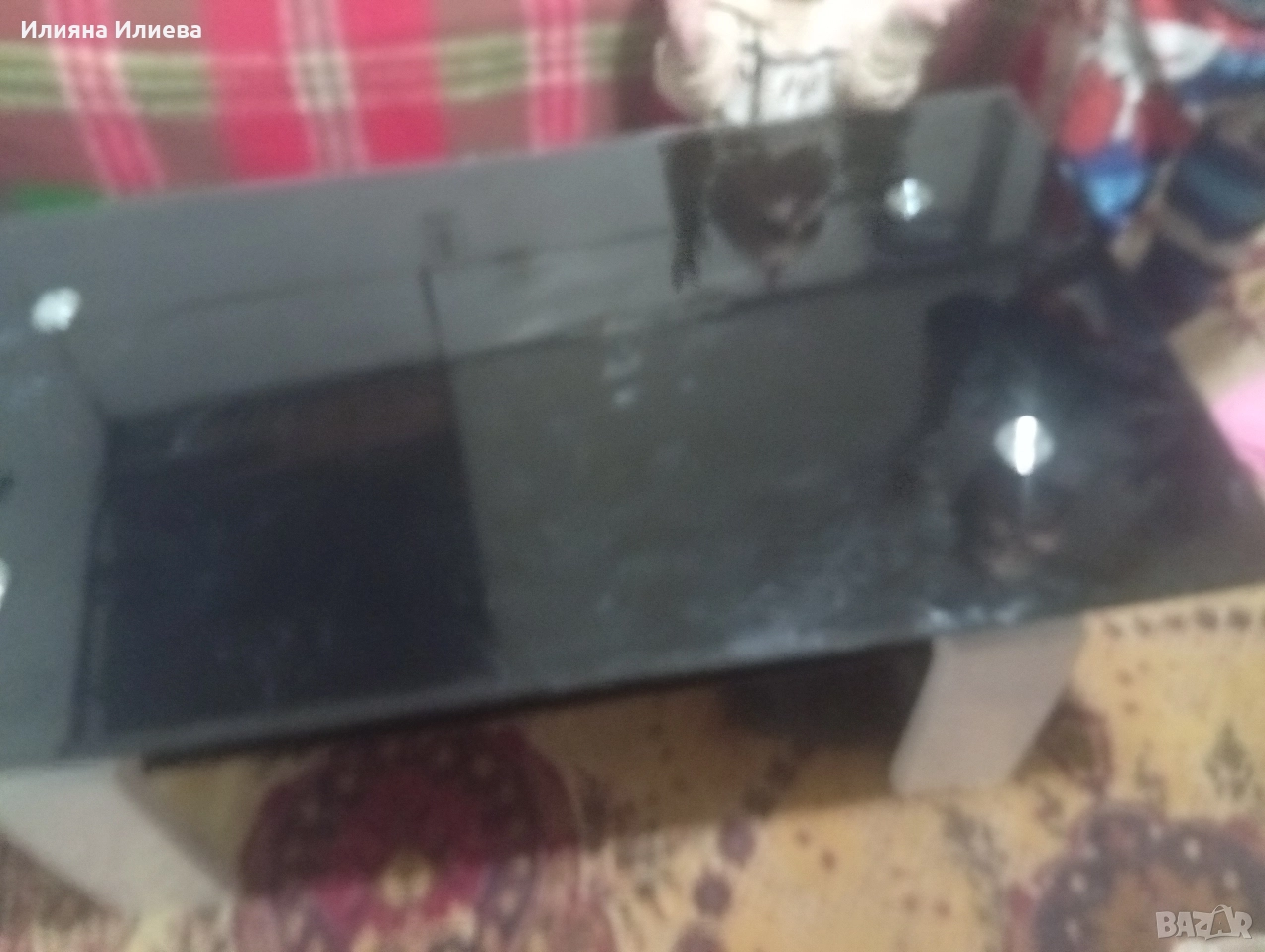 стъклена маса  използвана един път, снимка 1