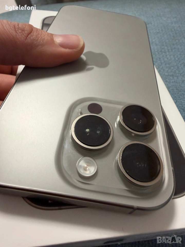 iPhone 16 Pro 128GB natural titanium,неразличим от нов,100% батерия, снимка 1