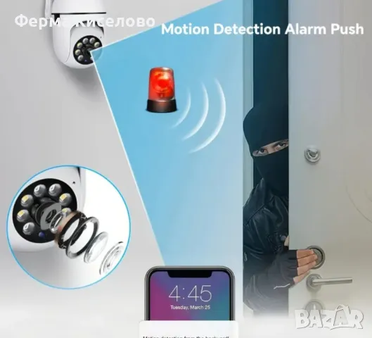 външна охранителна камера+карта памет 64гб, снимка 5 - IP камери - 47794543