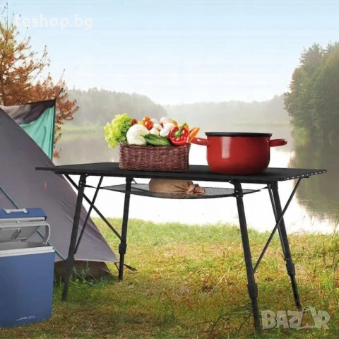 Сгъваема къмпинг маса MIADOMODO, 90 x 45 x 53 см, снимка 3 - Къмпинг мебели - 50931372